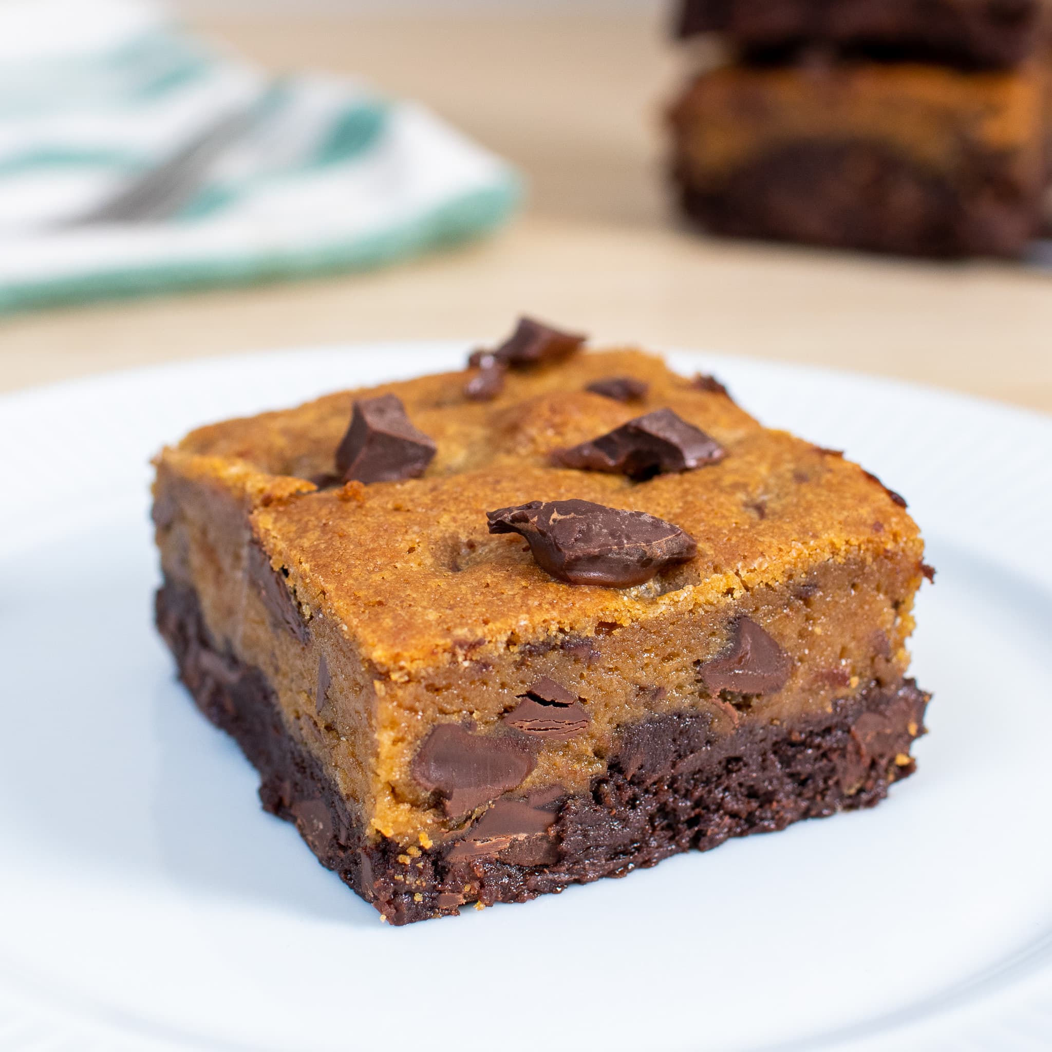 Brookies - en blanding av brownies og chocolate chip cookies