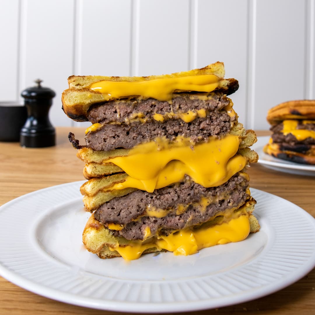 Ostesmørbrød Burger / Grilled Cheese Cheeseburger